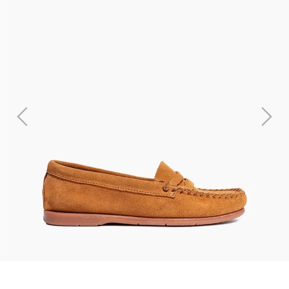 Minnetonka brown suede penny loafers 8.5 - Picture 4 of 10